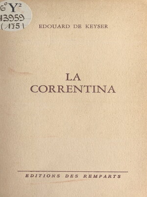 cover image of La Correntina